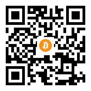 bitcoin:1GiaA9Kp2x6gE9DuxxKeFs1ZeZnqgioWqg black Bitcoin QR code