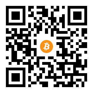 bitcoin:1GipAhUo7uE5i3DBcytVrCcYzEbxkqtoCF black Bitcoin QR code