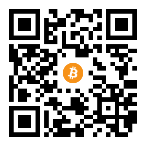 bitcoin:1Gj95D17cFfZXqrYoqqw3TmFFuFiRDaBzV black Bitcoin QR code