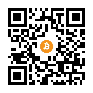 bitcoin:1GjWpoCmg4kqTmkCVJ6Z8GzR2J4qvzozAP black Bitcoin QR code