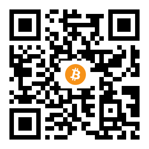 bitcoin:1GjYUBrz2X15Av1DsXm9EcjzNgZzgvaH96 black Bitcoin QR code
