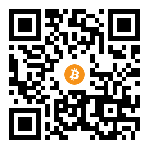 bitcoin:1GjykvmDS3uULuCguKWUY6RN5h65Mws8EZ black Bitcoin QR code