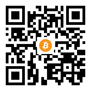 bitcoin:1GkTX26JGEggc5Y1z222f3GdM6yF24tGgR black Bitcoin QR code