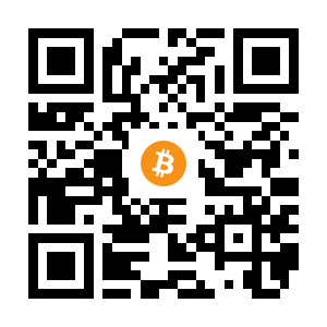 bitcoin:1GkrdjdQBRzY1Bf2NRUBv943cv8ZHFCJ7x black Bitcoin QR code