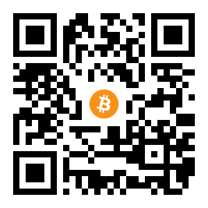 bitcoin:1Gky5yMc4w4cS1vBjRH2XgkuKBrRQF1zrF black Bitcoin QR code