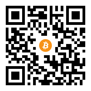 bitcoin:1GmGeB3bZXT3pZF9ubnmeM4jcL8Yxj26Ug black Bitcoin QR code