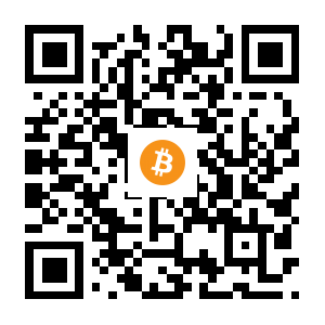 bitcoin:1GmcVhStKpwqgBpb2c7zZ9BZmUDhqTgWzG black Bitcoin QR code