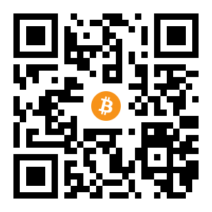 bitcoin:1Gn2GrNHykzP9nj1tuXnzXZYWW3mg2d4Tm black Bitcoin QR code