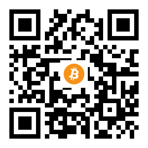 bitcoin:1GpMaDfASXV9mvUftjBtwkszpGNZ9zW9eG black Bitcoin QR code