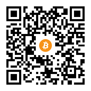 bitcoin:1GpsmdEUZE7kKVbX1zxJhGAW8nesJdXzYM black Bitcoin QR code