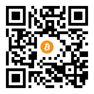 bitcoin:1GrnMZU1ErRXfoM1bugjkRdrhmu7Ymx6ze black Bitcoin QR code