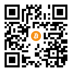 bitcoin:1GroffLFuYCB8AUAiBedMF8hEBbYsDkjxE black Bitcoin QR code