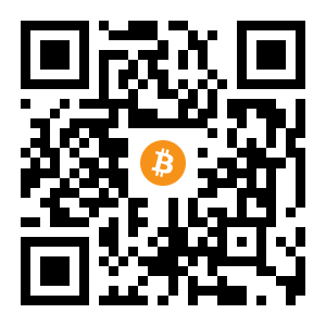 bitcoin:1Gru6he3zNCzSawddkH7qehmnVTNuqvJHk black Bitcoin QR code
