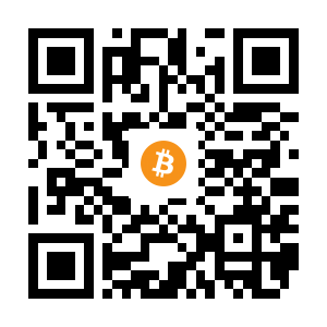 bitcoin:1GsbfK7cZbgc3ptS111h8eNcs7Jux5Mmi6 black Bitcoin QR code