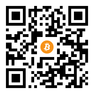 bitcoin:1Gsji6VR1ptVbBZBof22TqohjawnDpTUpQ black Bitcoin QR code