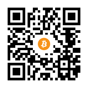 bitcoin:1GtUYCsJjTxJNJxoBvgxee2Bz86aPWKe8o black Bitcoin QR code