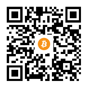 bitcoin:1Gu7LMAdqSWYs1f6me2e5e7AhiLKfE8aqD black Bitcoin QR code