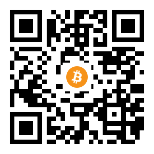 bitcoin:1Gv7zNdQbq8o3hvCHyMAF6w9e3hop2AYwb black Bitcoin QR code