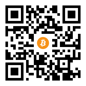bitcoin:1GvR7AHSQGvK4AJP1NnYB1XUiknRYXQhNJ black Bitcoin QR code