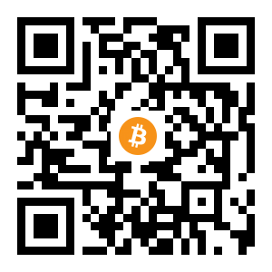 bitcoin:1Gvc4Bx3sJ5vAonG4MboS6m6iy3FrPGJQM black Bitcoin QR code