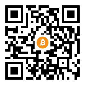 bitcoin:1GvwR5ZMxkM6npjvAn1zzYWnQjPH22MLt8 black Bitcoin QR code