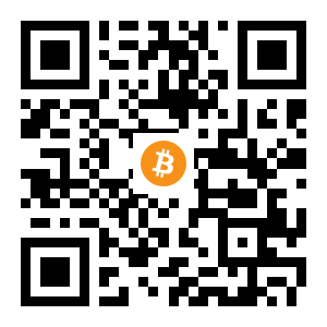 bitcoin:1Gw3aTx4V5Fa33483VWBNYUinoXUSzhka6 black Bitcoin QR code