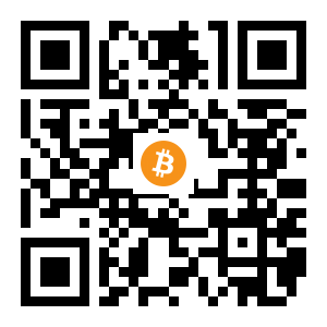 bitcoin:1GwVob9Cq4fmzZzikvFZqRoqoV4YLcj4rU black Bitcoin QR code