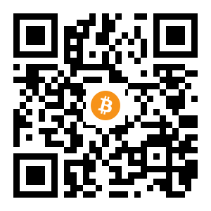 bitcoin:1Gx6UdmuUGshdoh6YrvSboLmehHukPcieK black Bitcoin QR code