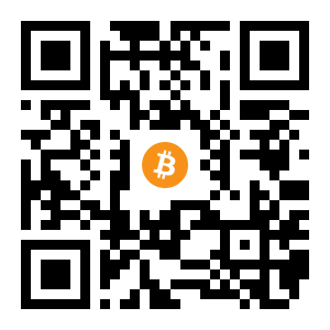 bitcoin:1GxFtuE39J7s4PnYZ9z52C8AbvXvKpv9Yo black Bitcoin QR code
