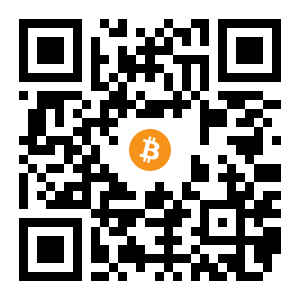 bitcoin:1GxbZWuryBzUMerHoWposgwdaTN6cv6XYL black Bitcoin QR code