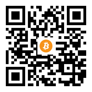 bitcoin:1Gxs4RRcdjQT3WHCdQUzxUutMpYh9nBiig black Bitcoin QR code