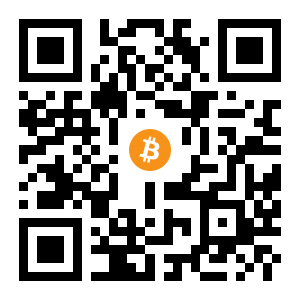 bitcoin:1GynGkHdXAtjXKFqaNdLRq3ew39Z8woaGH black Bitcoin QR code