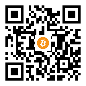 bitcoin:1GzevC8grgv6kcK6P6pd72WJFKAHqY2fW8 black Bitcoin QR code