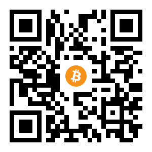 bitcoin:1GzvQrGaRDGWDCCUrfNCXoLcKrpuJDRAUA black Bitcoin QR code