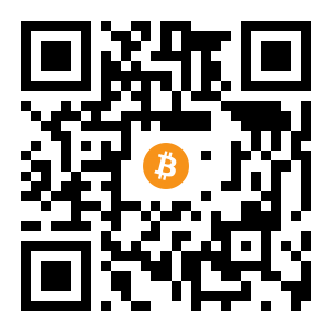 bitcoin:1H15ecQASmkKbSkvRKyrutmbxCpXiHRHZo black Bitcoin QR code