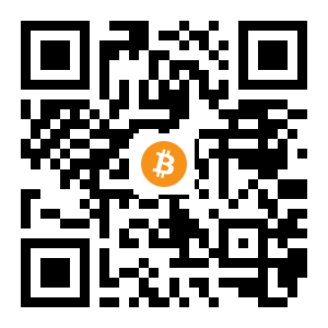bitcoin:1H1DaT27ymAvHkuW9Kmc2fKEGycpqsyegz black Bitcoin QR code