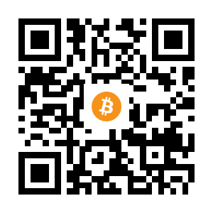 bitcoin:1H3jbFnAJBZE8MMRtrcQtysJRxAm2T9nqF black Bitcoin QR code