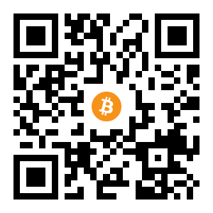 bitcoin:1H3mWMnCptEk8nCVJ3ZRVZFAhSy1BPEBFE black Bitcoin QR code