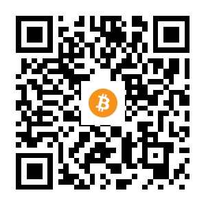 bitcoin:1H3zsewJ9WFCSkK29t1847wLTVDQcqaFoS black Bitcoin QR code