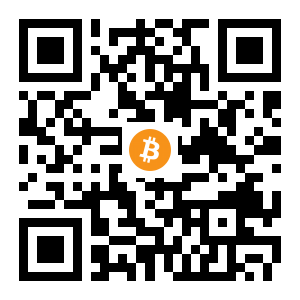 bitcoin:1H5t3mbxt2KDJNZ1wk6kCW5sJGH5pka9BS black Bitcoin QR code