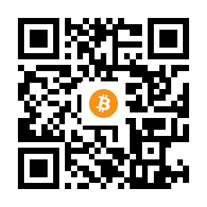 bitcoin:1H6YXgRnR13744sG61gTVNqLUidaQ8XsQF black Bitcoin QR code