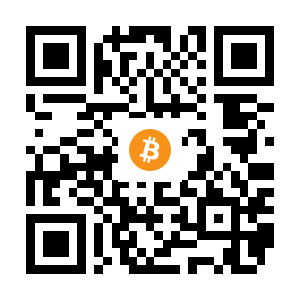 bitcoin:1H8eUP2SqBtY2MpgomXbmsb11VNoZSSxJ7 black Bitcoin QR code