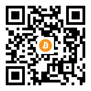 bitcoin:1H8kGnqsG7Fk2bNuWv6HQhnzU1D8mjH7Eu black Bitcoin QR code