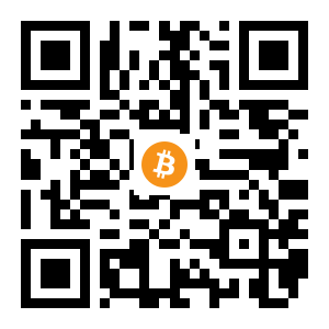 bitcoin:1H9axDCFfzZz8zCYni7UJgWASYkBBahXof black Bitcoin QR code