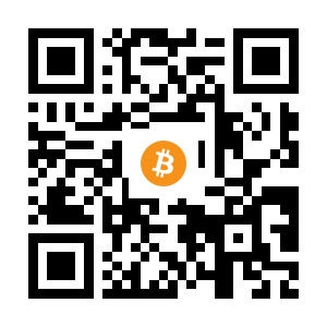 bitcoin:1H9onyT37kVfdUYKt8M7xXZtkUCoMSURnT black Bitcoin QR code