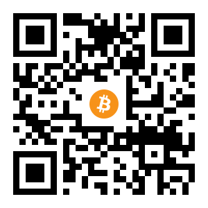 bitcoin:1HA57ekdkcyJ3LCqw4aJj2HDEnz3imJ8VH black Bitcoin QR code