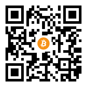 bitcoin:1HBBjSX8pfQjz3T4jyjTrT81VEPiRN799D black Bitcoin QR code