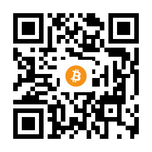bitcoin:1HBqoZHiWtszuWk34C5fFfrVQr1W7DAb5L black Bitcoin QR code