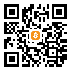 bitcoin:1HCsu6xJkYwUJZWmH2DJbrFjcRQraEfuth black Bitcoin QR code