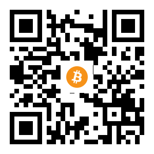 bitcoin:1HF29JH5xnmau2XQS5R9KuM3ANWiyBehwg black Bitcoin QR code